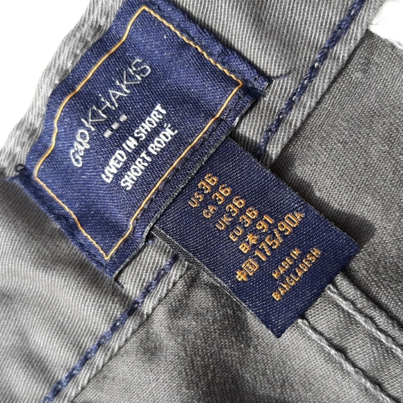 Gap Khaki Factory Sz 36 Grey Lived In Shorts. - Picture 4 of 17